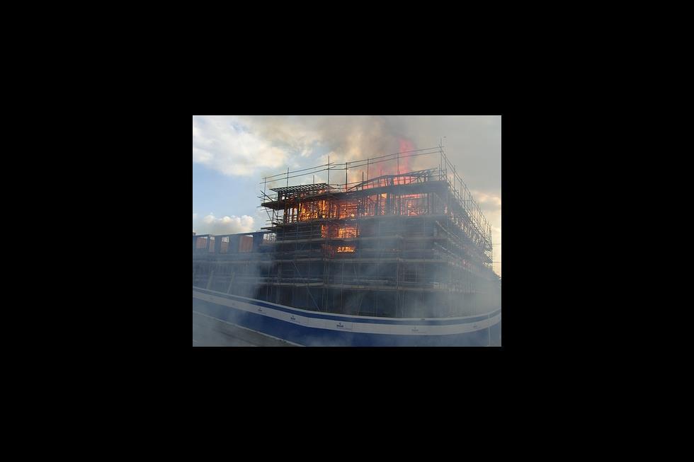 Fire hits Hatfield flats site News Building